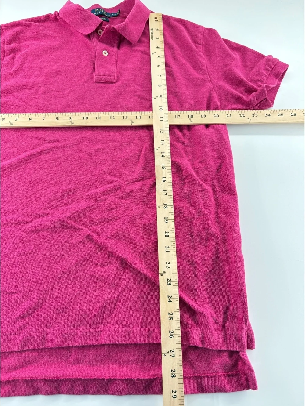Polo Ralph Lauren Polo Men's Large Berry Pink Classic Fit Cotton